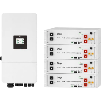 Система зберігання енергії Deye SUN-8K-SG05LP3-EU-SM2 8kW + 4 АКБ SE-G5.1 Pro-B 20.4 kWh (51.2V/100Ah/5120Wh) [159563]