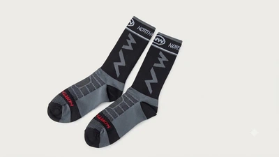 Велошкарпетки Northwave Extreme Pro High Чорно-сірі 39-41