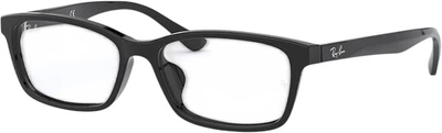 Оправа для очков RayBan с полным ободком, легкая, модная, 0RX5318D 2000, черная, размер 55, подарочная.