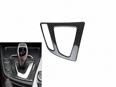Карбонова накладка на центральну консоль навколо ручки АКПП BMW F30 F32 F34 F36 2012-2019 ABS