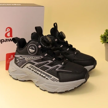 Теплі демісезонні кросівки для хлопчика Apawwa (ABQ5223R grey) Розмір 33, 22 см