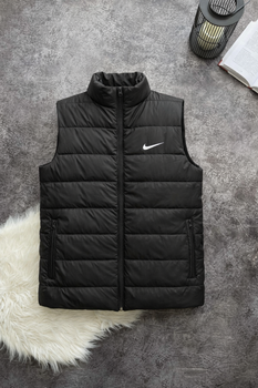 Жилетка Nike чорна з коміром S (7441757)
