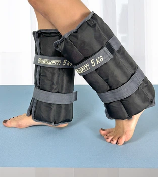 Утяжелители для рук и ног EasyFit EF-WHT-5 2шт по 5 кг серые для бега и фитнеса