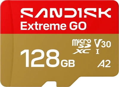 Карта пам'яті SanDisk Extreme GO microSDXC 128GB Class 10 UHS-I U3 V30 A2 (SDSQXGN-128G-GN6MN)