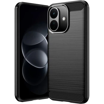 Силиконовый (TPU) чехол UniCase Carbon для Xiaomi Redmi Note 17 Pro - Black