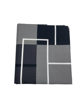 Простынь из полиэстера 180х220 см - Grey Geometry