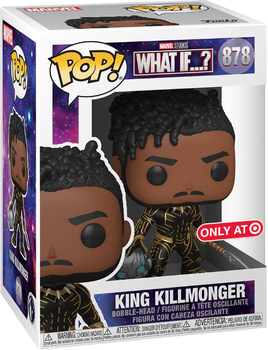 Фигурка Funko POP! Marvel: What If...? — King Killmonger (Киллмонгер-Король) (Target Exclusive) #878