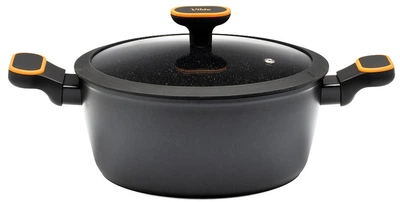 Garnek Vilde TERRUNA granitowy ze szklaną pokrywką 4.2 l (5900670117181)