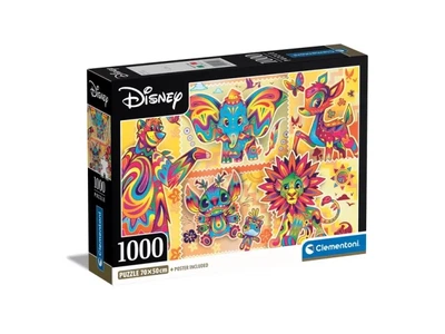 Пазл Герои мультфильмов, Clementoni, 1000 элементов