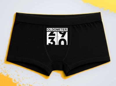 Мужские трусы-боксеры с принтом Oldometer 50 День рождения Черный XXL