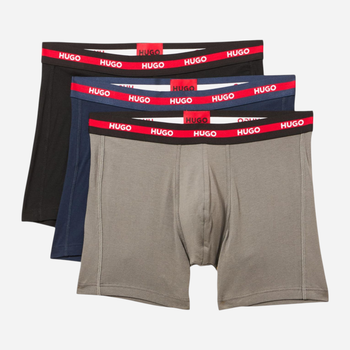 Набор трусов боксеров мужских хлопковых Hugo Boss 651708551 XL 3 шт Разные цвета (1161291220)