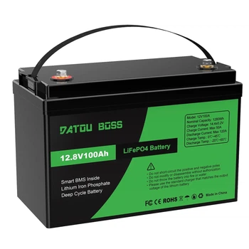 Аккумулятор для ИБП инвертора Datou Boss LiFePO4 12.8V 100Ah (1280 Wh) BMS до 5000 циклов