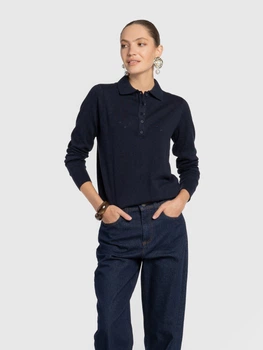 Поло жіноче Arber з бавовни Polo Knit WFW1 WTR-232 XL темно-синій (W10.59.09.632)