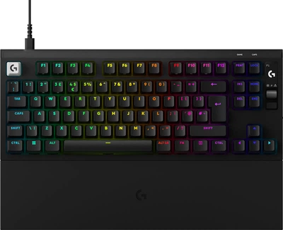 Клавіатура дротова Logitech G PRO X2 RAPID TKL RGB US USB Black (920-014083)