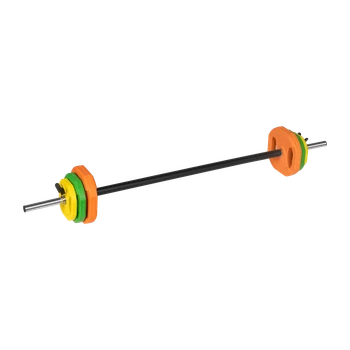Штанга разборная с чугунным отягощением REBEL ACTIVE 20kg, гриф 140cm (RBA-2337)