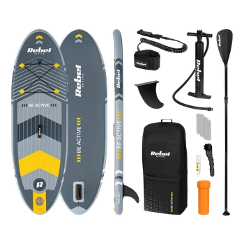 Доска SUP REBEL ACTIVE помпованная 244x76x10 см, набор (RBA-4511)