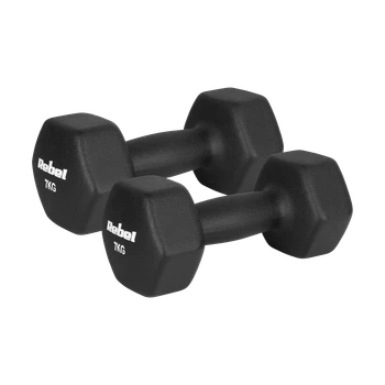 Гантелі REBEL ACTIVE Neoprene HEX 2x7kg (RBA-2330-7)