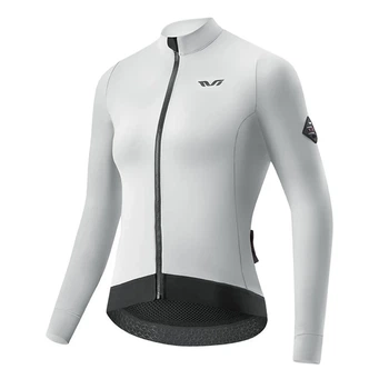 Велокофта женская Rockbros YDWT006 TVI утеплённая осень/зима S White Grey (5907769393969)