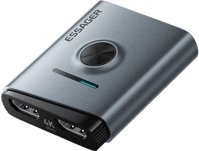 Сплиттер-свитч ESSAGER HDMI HD Visuals 2 in 1 out/1 in 2 out 4K@60Hz/1080P@120Hz Black (EQHH2-HX0G-Z)