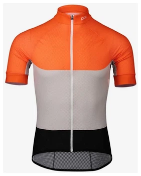 Велоджерсі POC Essential Road Light Jersey, Granite Grey / Zink Orange, S (SHM_PC 582128287SML1)