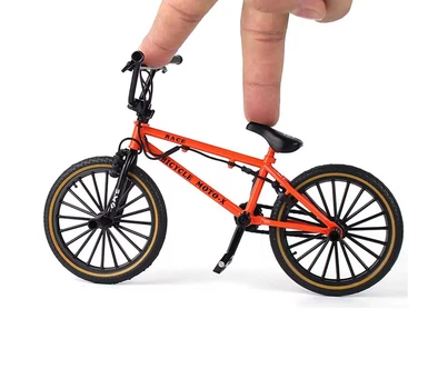 Модель BMX велосипеда 1:8 фингербайк Оранжевый (0670)