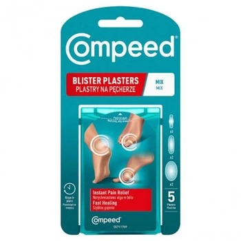 Compeed (Компід) пластирі від пухирів, різні види, 5 шт — захист і швидке загоєння