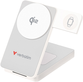 УМБ Verbatim Charge 'n' Go Qi2 10000 mAh 30W White (0023942322962)