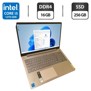 Ноутбук Lenovo IdeaPad 3 15IAU7 / 15.6" (1920x1080) IPS / Intel Core i5-1235U (10 (12) ядер по 3.3 - 4.4 GHz) / 16 GB DDR4 / 256 GB SSD / Intel Iris Xe Graphics / WebCam б/у