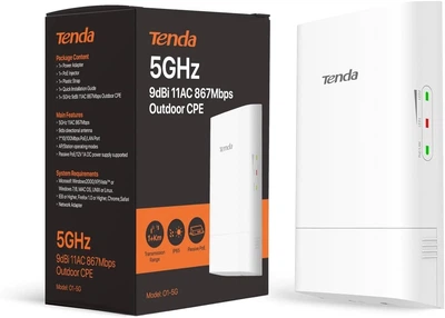 Беспроводная точка доступа Tenda O1-5G Wi-Fi 5 Белый (102258038) - Б/У