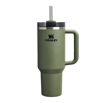 Термокружка с трубочкой Stanley Quencher H2.O FlowState Tumbler 1,18 л Dried Pine (100000144071)