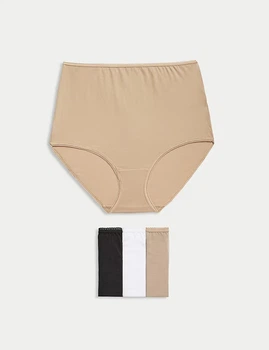 Набор трусиков Marks&Spencer модель Full briefs высокая посадка 4 шт 22(50) rose quartz 0270