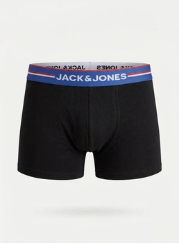 Мужские трусы боксеры Jack & Jones 1 шт, размер M, черные