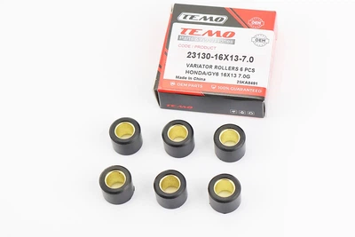 Ролики варіатора до скутера Honda/GY6 16x13 6 шт, 7,0 г TEMO