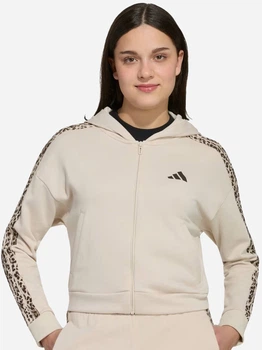 Дитяча толстовка з капюшоном для дівчинки Adidas Seasonals Animal KC7205 122-128 см Бежева (4069995825834)