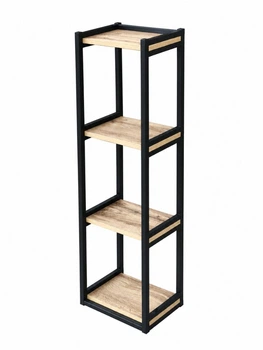 Стелаж у стилі Loft вузький 120х35х25 в дитячу, офіс, спальню Стелаж для речей, книг, документів та різних дрібничок