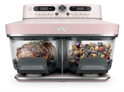 Скляна аерофритюрниця Ninja CRISPi DualZone з 8 функціями DD102EUPK1