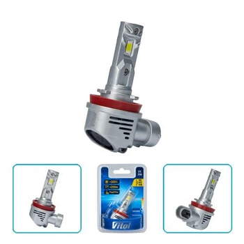 Лампа VITOL LV1-H8/H11/H16 /LED-chips 3570 CSP/9-18v/35w/3000Lm/6000K