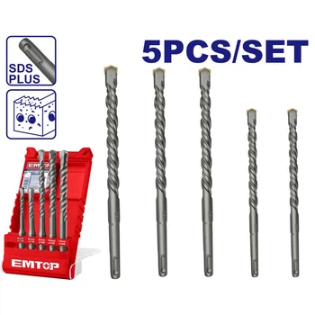 Набор буров SDS plus EMTOP EHDR12052, 5 шт.