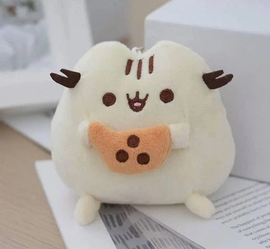 Брелок игрушка пушин, Pusheen с печеньем