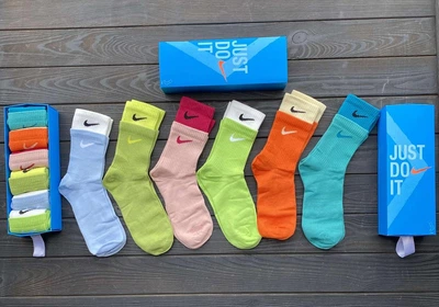 Женские носки спортивные Nike 36-41 (0359) - набор 6 штук в коробке