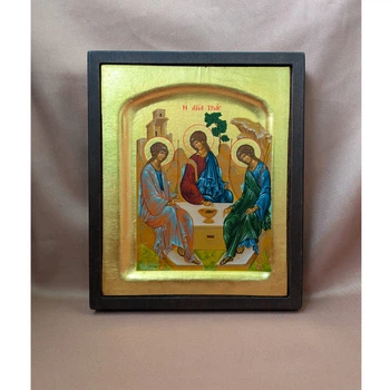 Писана грецька ікона Свята Трійця (Старозавітна) 17×21 см