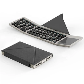 Беспроводная складная клавиатура DUX DUCIS OK-08 с тачпадом (Bluetooth, Черный)