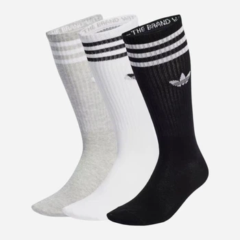 Носки Adidas HIGH CREW SOCK белый, серый, черный Уни XL (46-48) IU2653 46-48