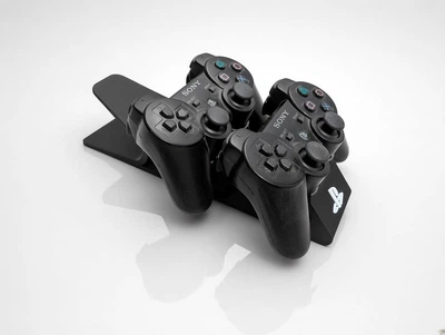 Тройная настольная подставка для 3 геймпадов DualShock 3 PS3 с логотипом PlayStation
