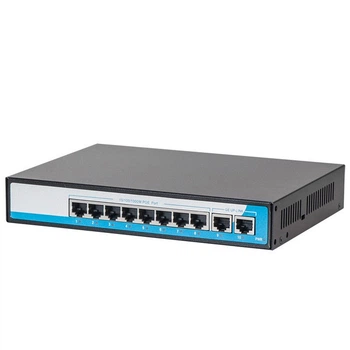 Гигабитный POE коммутатор HongRui HR901-AFG-82N 10-портовый