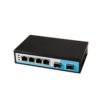 Гигабитный POE коммутатор HongRui HR901-AFG-42S 6-портовый