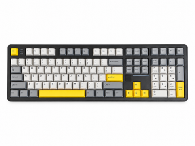 Механічна клавіатура AJAZZ AK108, Full Size 100%, Tri-Mode, Hot-Swap, RGB, Dot-Matrix дисплей, 1000 мА·год