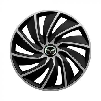 Колпаки Argo Turbo Silver&Black R17 Mazda (Комплект 4 шт.)