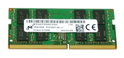 Память для ноутбука Micron 16 GB SO-DIMM DDR4 2400 MHz (MTA16ATF2G64HZ-2G3B1) - Б/У
