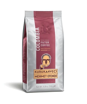 Турецька мелена кава Colombian Filter Coffee Kurukahveci Mehmet Efendi 250 г